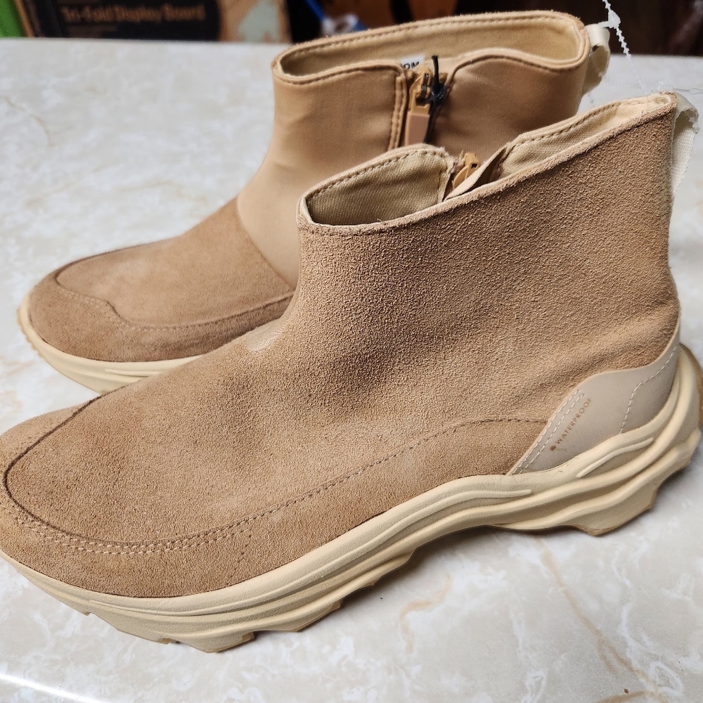 Sorel Women's Kinetic Breakthru Acadia Waterproof Boots Sz 12 New Suede Leather